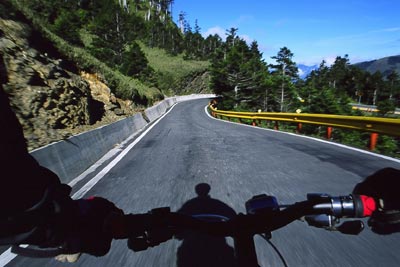 Riding in Taroko Gorge - Photo by Dennis Flood